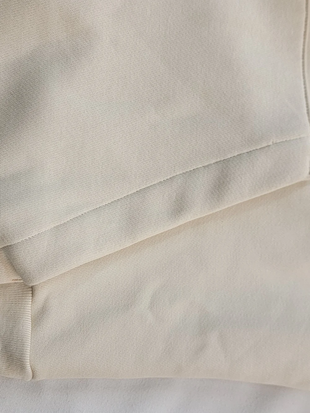adidas Cream Hoodie with Black Logo and Drawstrings